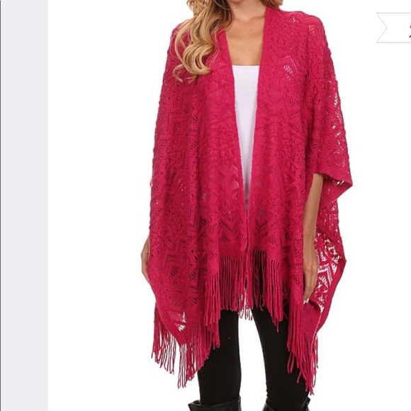 Nema Avenue NWT stunning Pink open lace cardigan - Picture 2 of 8